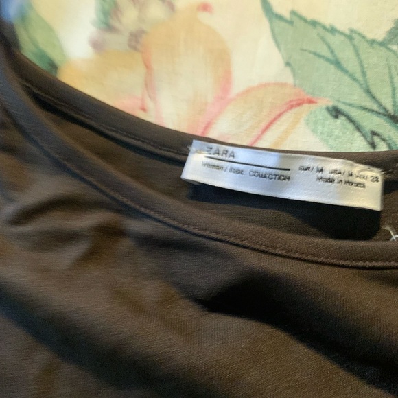 Zara Women's Brown  Spaghetti Strap Top Size Medoum - Picture 2 of 4